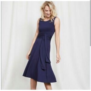 Boden tie waist cocktail dress tank dress size 10L